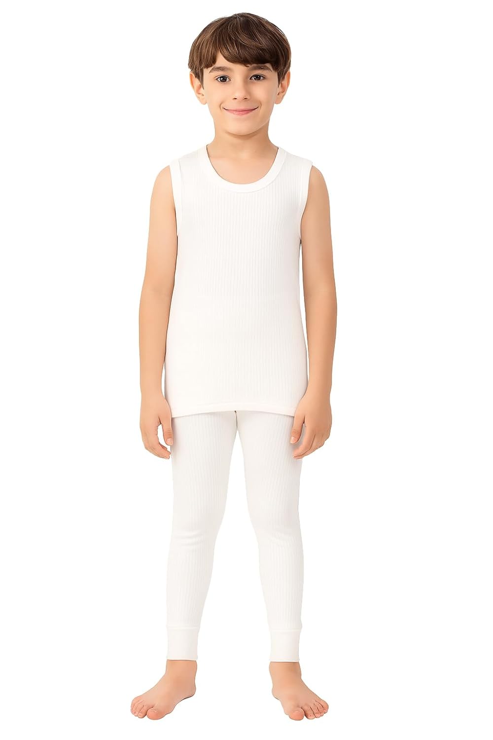 Kids (Unisex) Thermal Winter Wear Set – Sleeveless Thermal Top & Lower Kids (Unisex) Thermal Winter Wear Set – Sleeveless Thermal Top & Lower