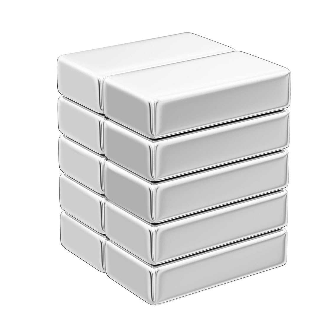 Realth Bar Magnets Magnetic Rectangular Neodymium Magnet 20mm*10mm*5mm for Warehouse Office Science Project Shower Door and Craft DIY Pack of 10(MC723)