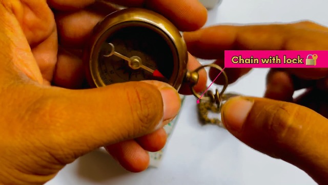 Brújula de Latón Grabada con Cadena y Estuche de Cuero – "Para que siempre puedas encontrar el camino de regreso a mí" – Brújula de Bolsillo Personalizada para Cumpleaños, Aniversario o Bautizo miniatura 7