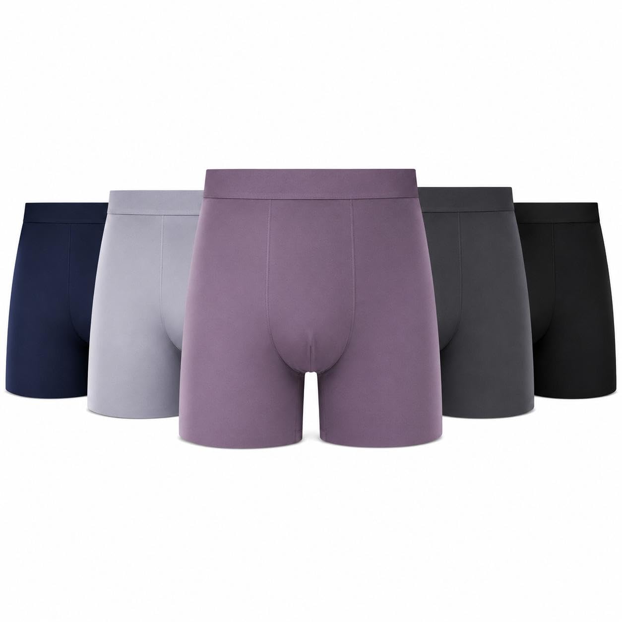 Men's Ultra-Comfort Ice Silk Lycra Underwear | Moisture-Wicking, Breathable Trunk for Men | Seamless Design | (Any 3 Multicolor) Pack of 3-image-32