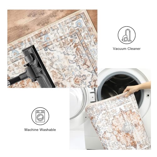 Ileading Kitchen Rugs Sets Of 3 Boho Kitchen Floor Mat Carpets Non Skid Machine Washable Kitchen Runner Area Rugs For Kitchen Floor Hallway Living Room Laundry Entryway thumb #4