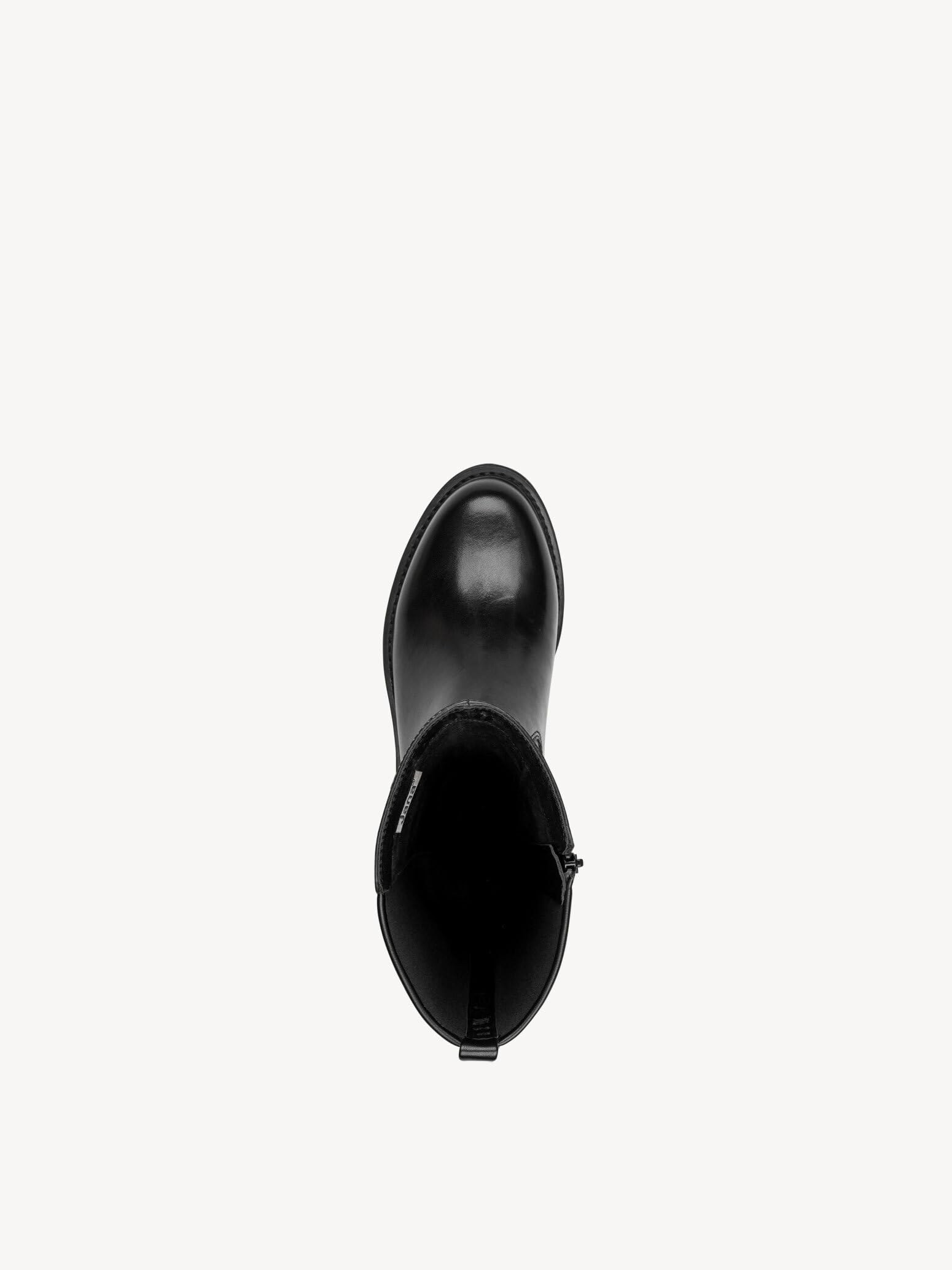 Jana bottines cuir femme à lacets avec fermeture éclair