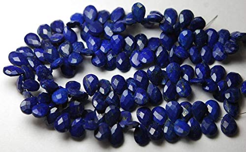 Lapis-lazuli naturel taillé en poire pour bijoux haut de gamme