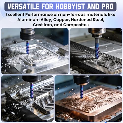 HQMaster Nano Blue Coated Carbide End Mill