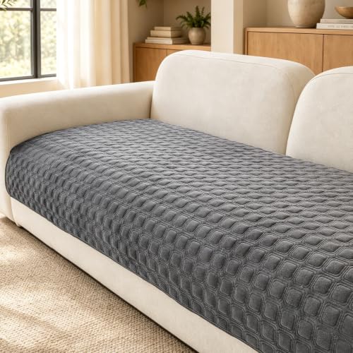 SANPARNIA Velvet Couch Cover for Sofa, Sectional Sofa Cover Washable, 1PC - image 1