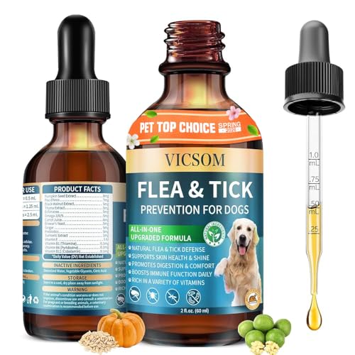 VICSOM Natural Flea & Tick Drops