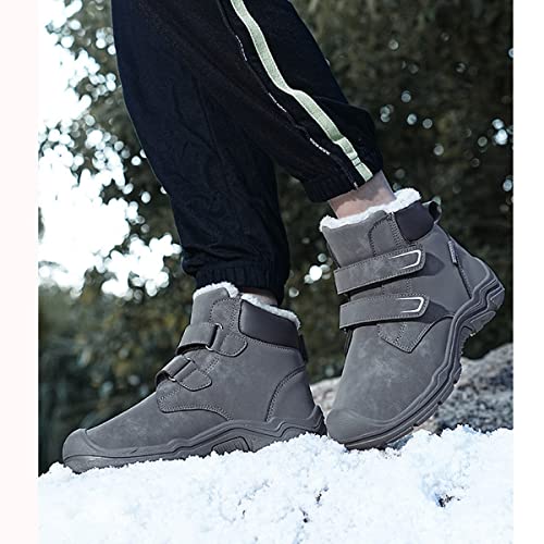 Fur Lined Kids Boots, Boys Winter Snow Boots Waterproof Outdoor Warm4