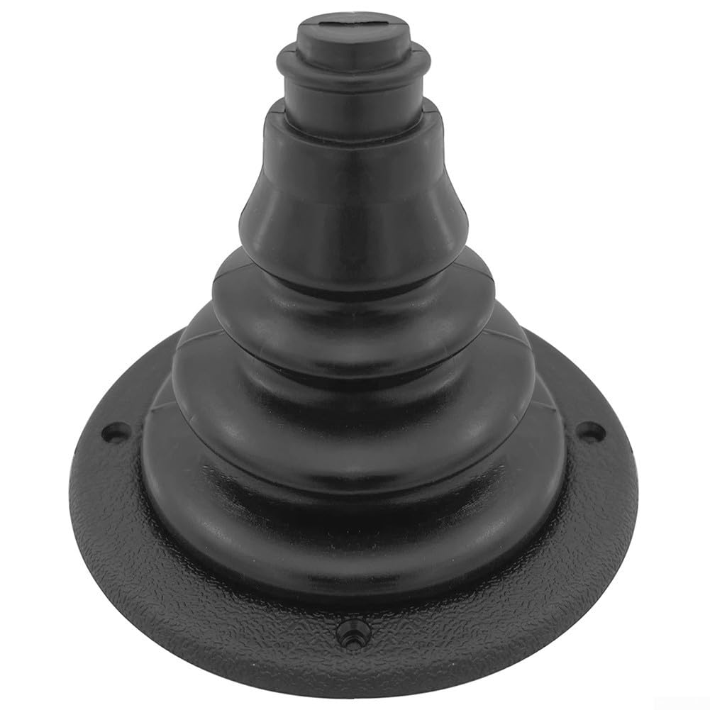 Cuffia in gomma per cavi del cambio per barche, yacht e navi, copertura protettiva a soffietto per barche a motore, 102 x 120 mm, nero o bianco (nero)
