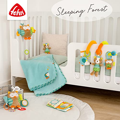 Fehn 71214 Muziek-Mobiel, Speelklok Met Schattige Figuren Om Naar Te Bekijken, Beluisteren En Bewonderen; Voor Bevestiging Aan Bed; Voor Baby's Van 0-5 Maanden; Hoogte: 65 cm; Ø 40 Cm 40 Cm