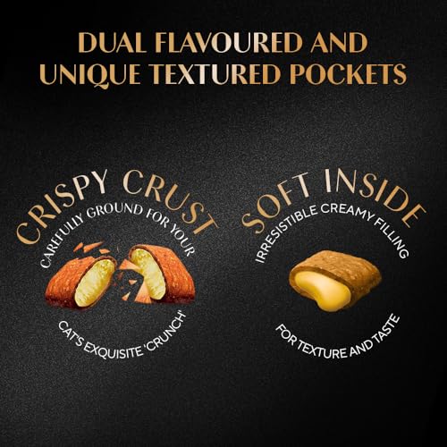 Image of Sheba Duo Adult Crunchy Cat Treats, 135 g, Crispy Outside Soft Inside, Contains 3 Variants, Tuna & Chicken, Salmon & Tuna, Chicken & Salmon