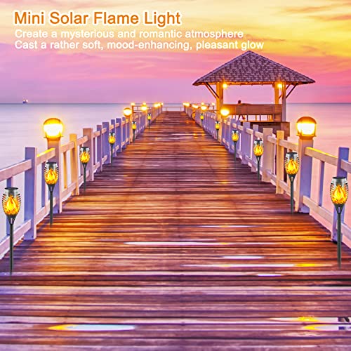 Airreik Solar Torch Light With Flickering Flame, 12Led Mini Solar Fire Lights Outdoor, 3 Options Auto On/Off Landscape Decoration Lighting Solar Tiki Torches For Garden, Yard, Pathway, Lawn (16 Pack) #TOP4