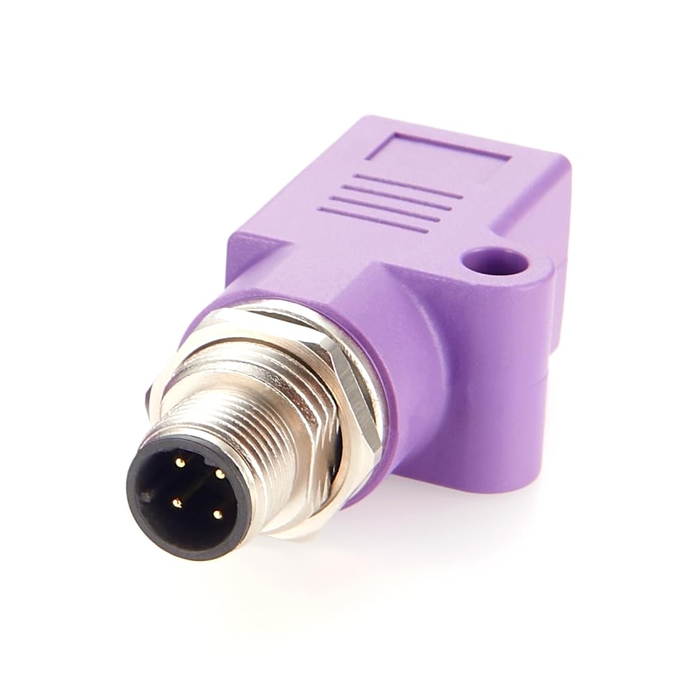 Adattatore da M12 a 4 pin da codice D a RJ45 femmina Profinet M12 a RJ45 per montaggio a pannello Presa adattatore per paratia Connettore circolare industriale impermeabile per automazione