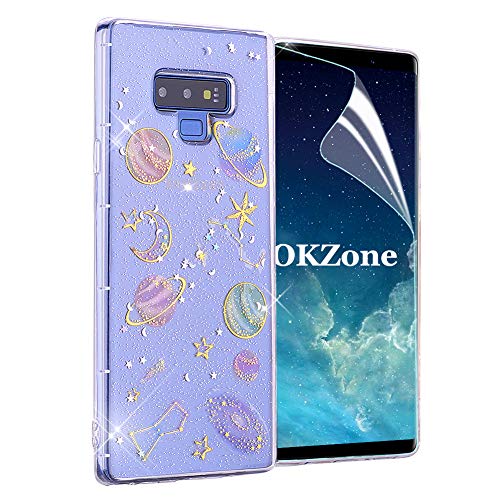 Cover Galaxy Note 9 Serie Cielo Stellato Custodia Lucciante con Brillantini Glitters Ultra Sottile Design Case di Alta qualità Bumper per Samsung Note 9 silicone tpu