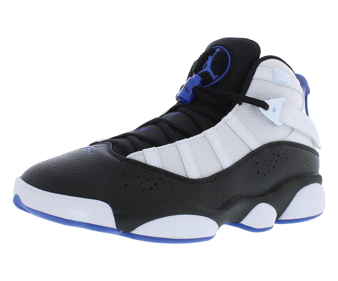 NikeJordan Men's 6 Rings Basketball Shoes 322992-012 White Game Royal Black 13