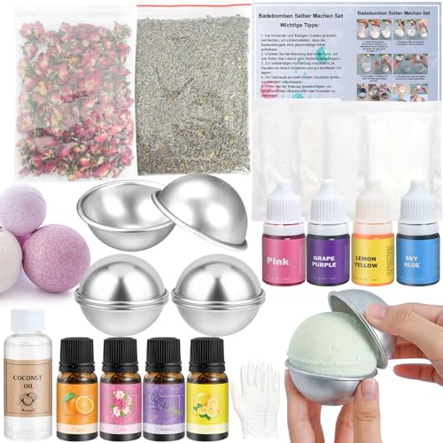 Badebomben Selber Machen Vezerd Seifen Selber Machen Set Badekugeln Bastelset mit Formen als Geschenke für Mädchen und Jungen Kreativ DIY Bade Bomben für Geburtstag