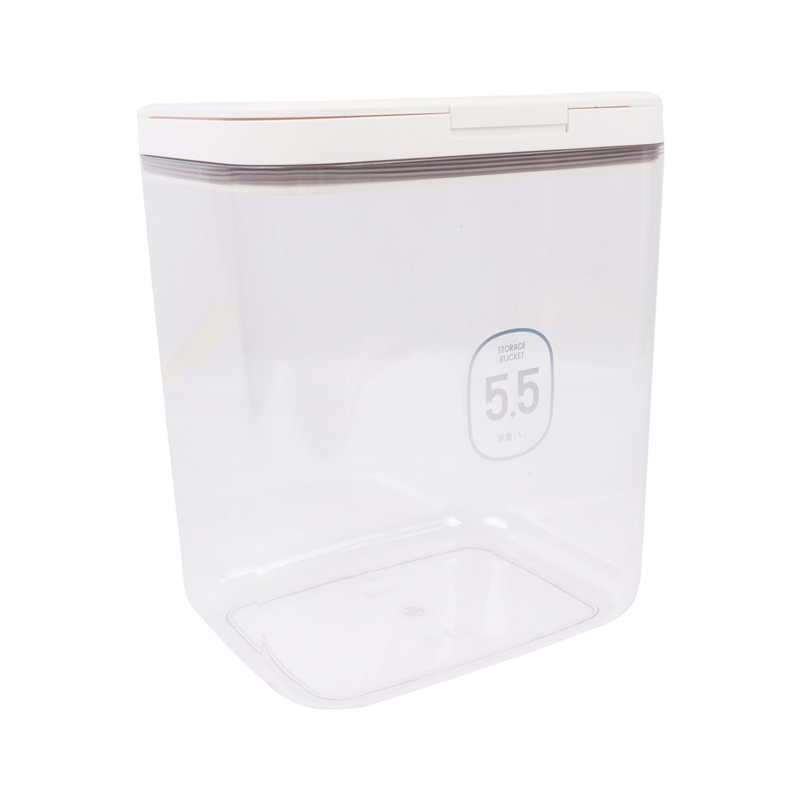 Rice Container 5kg Rice Storage Container Airtight Rice Dispenser with Lid and Measuring Cup Rice Box One-Click Pop-Up Design BPA Free Plastic Dry Food Bucket for Kitchen Grain,Beans, Flour