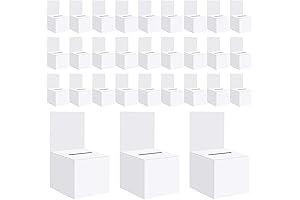 6 x 6 x 6 Inch Donation Box Cardboard with Removable Header