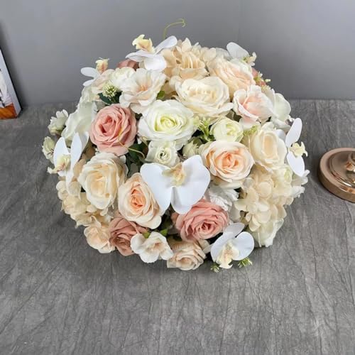 25Pcs Artificial Flowers Rose, Real Looking White Foam Fake Roses with Stems for DIY Wedding Bouquets Bridal Shower and Floral Arrangements Party Tables Home Decorations (White) image 1