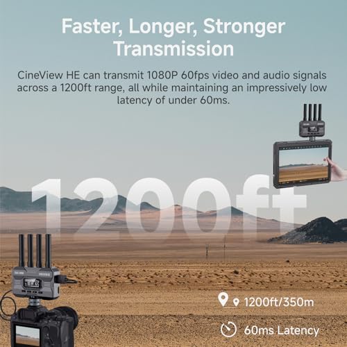 Image of Accsoon CineView M7 Pro Wireless Transmitter Receiver Monitor 7inch 4K60 + CineView HE Wireless Video Transmitter