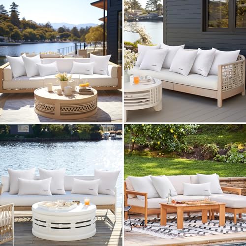 Miulee PRINTS_INSERTS_WP_2P_4545 Pack Of 2 18X18 Outdoor Waterproof Throw Pillow Inserts, Decorative Water-Resistant Pillow Cushion For Patio Garden thumb #5
