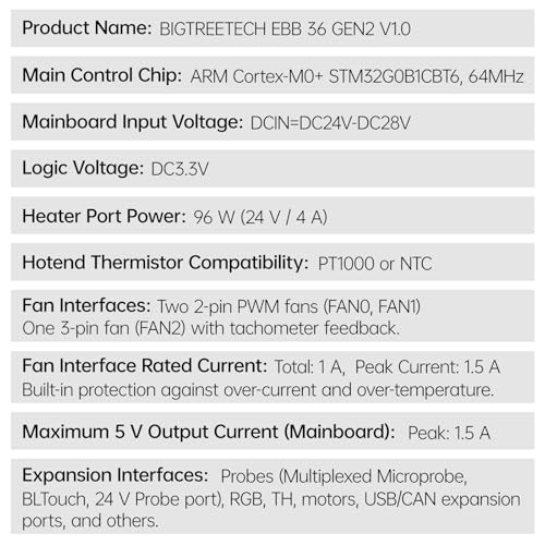Image of BIGTREETECH EBB 36 GEN2 Extruder Breakout Adapter Board Support CAN & USB Communication for Nema14 36mm Stepper Motor