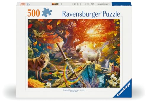 Puzzle 500 pièces : La forêt d'Excalibur Ravensburger France - vue 2