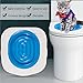 Cat Potty Litter Box Trainer - Kitty Toilet Trainer with 1 Spare Blue Tray Urinal Seat - Easy Train Your Cat to Use The Toilet