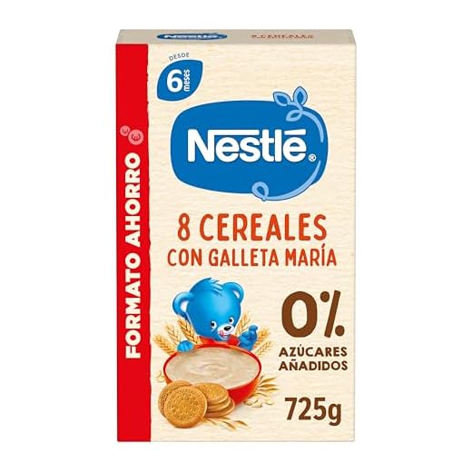 Nestle Papilla 8 Cereales con Galleta, 725 g