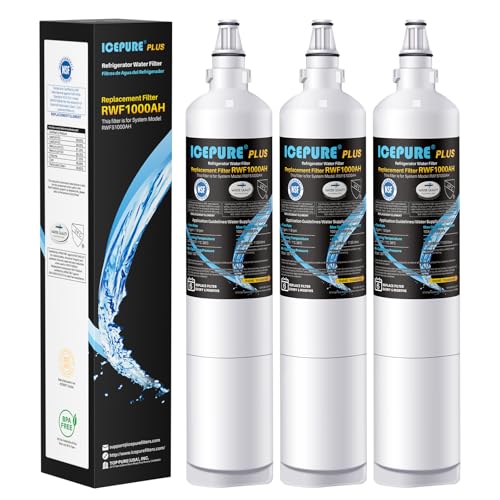 ICEPURE PLUS 9990 NSF 53&42 Certified Replacement for Kenmore 46-9990 LG LT600P 5231JA2006B 5231JA2006A-S KENMORECLEAR 9990 FML-2 LSC27931ST LFX25960ST RWF1000A Refrigerator Water Filter 3PACK