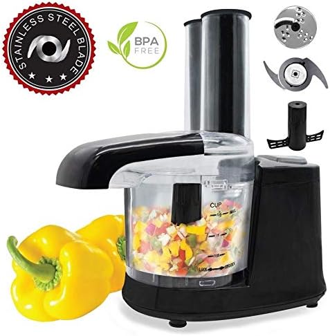 Hauz AFP131 Mini Food Processor with various blades and BPA-free label