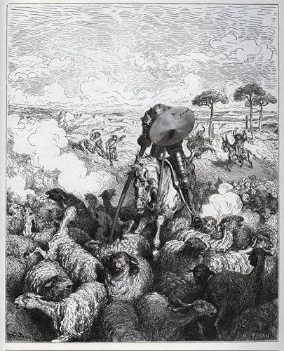 Tableaux Peinture sur Toile Don Quichotte pour Chambre Nordique
