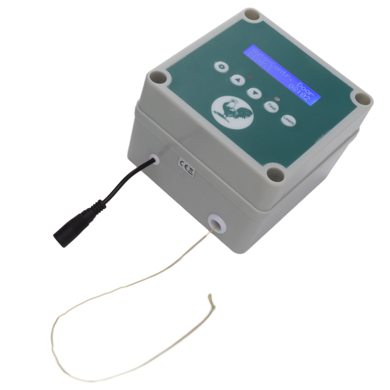 KIMISS Controlador Automático de Puerta de Gallinero IP44 Abridor de Jaula Control Remoto Actuador de Puerta de Gallinero Kit de Motor con Temporizador Sensor de Luz 100 a 240 V