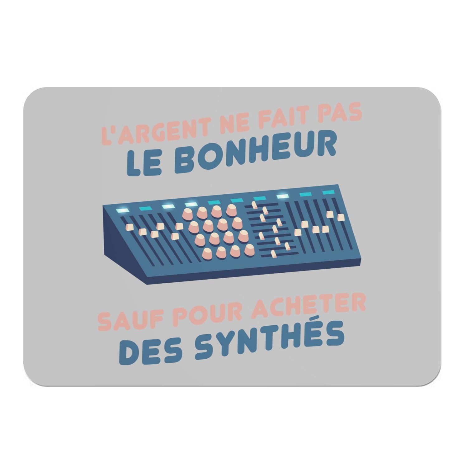 Napperons gris grand format en liège et synthétique au fini soigné pour table moderne