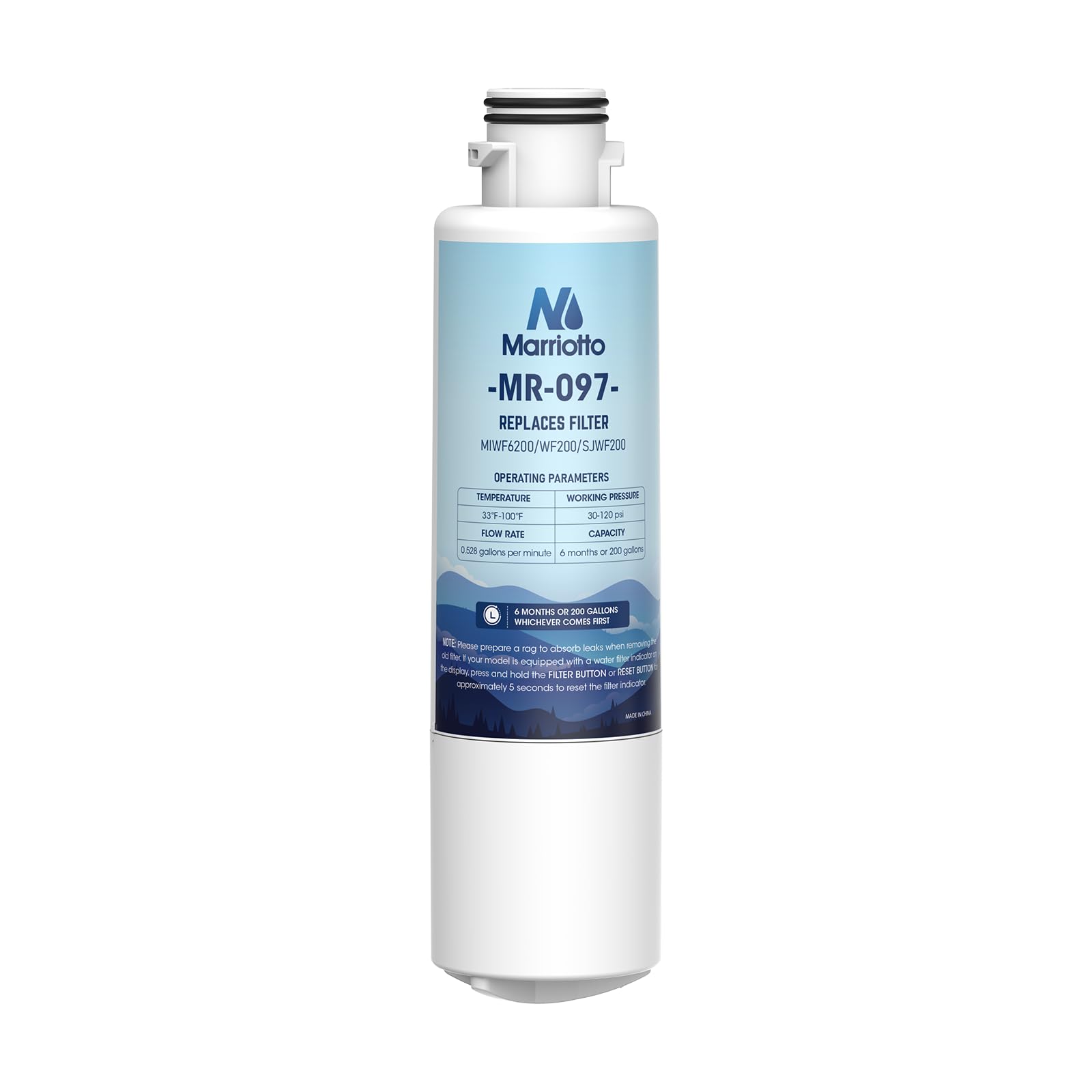 MARRIOTTO MIWF6200 Water Filter Replacement for Midea MIWF6200, 1 Pack