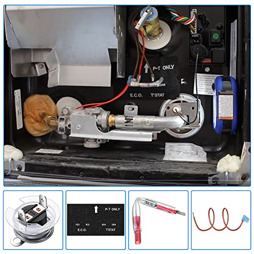 Dreyoo RV Water Heater Thermal Cutoff with ECO Thermostat Assembly Kit