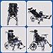Wheelchairs Folding Children's Manual Wheelchair,Multi-Functional Fully Lying Flat Reclining Driving Wheelchair for Wheelchairs and Special Needs Buggies