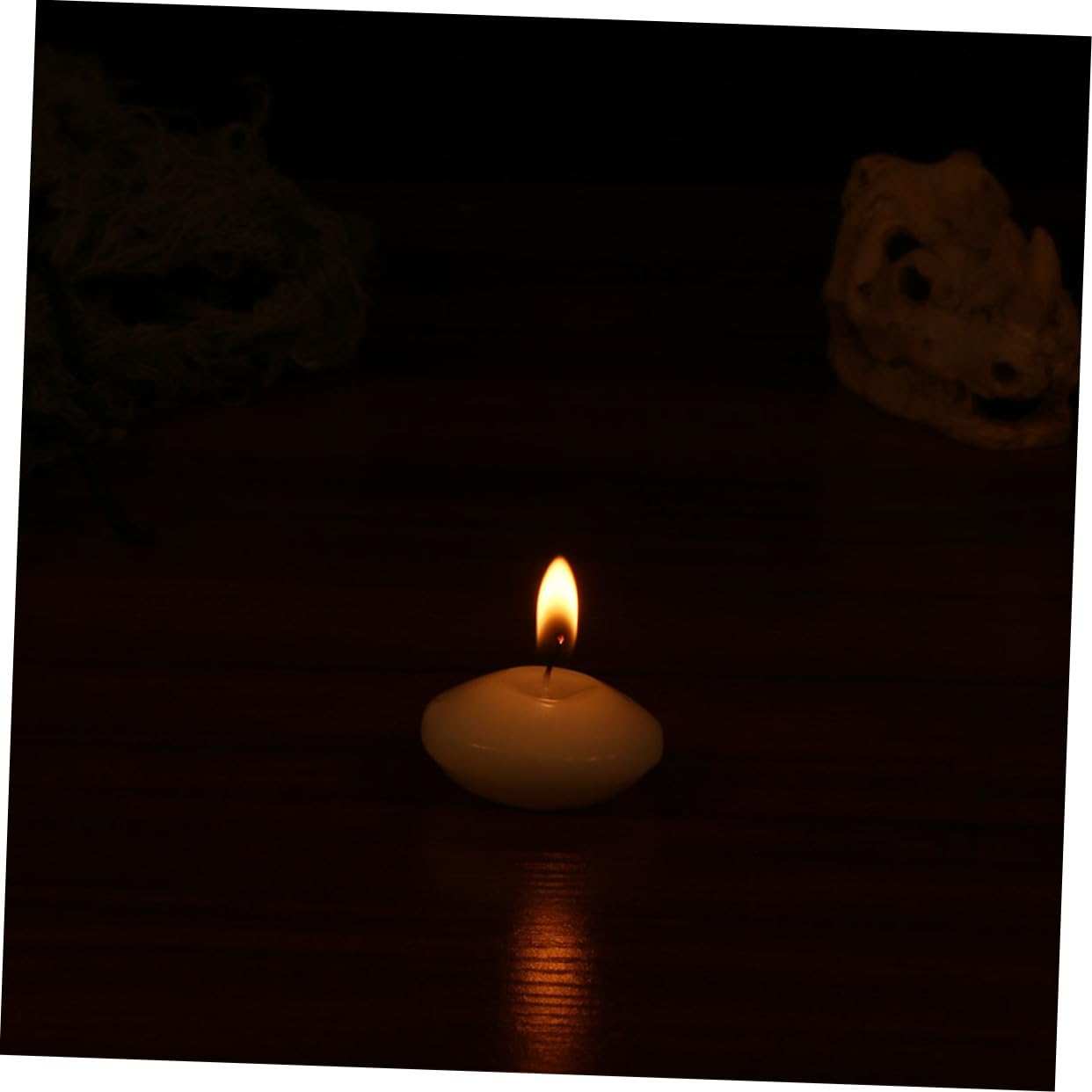 Velas Flotantes de Parafina de Color Claro 100 Unidades para Boda