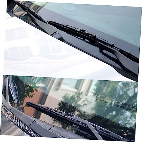 Milisten 2Pcs 21 Lâmina De Limpador De Pára-Brisa De Metal Preto Limpadores De Pára-Brisa De Osso Li