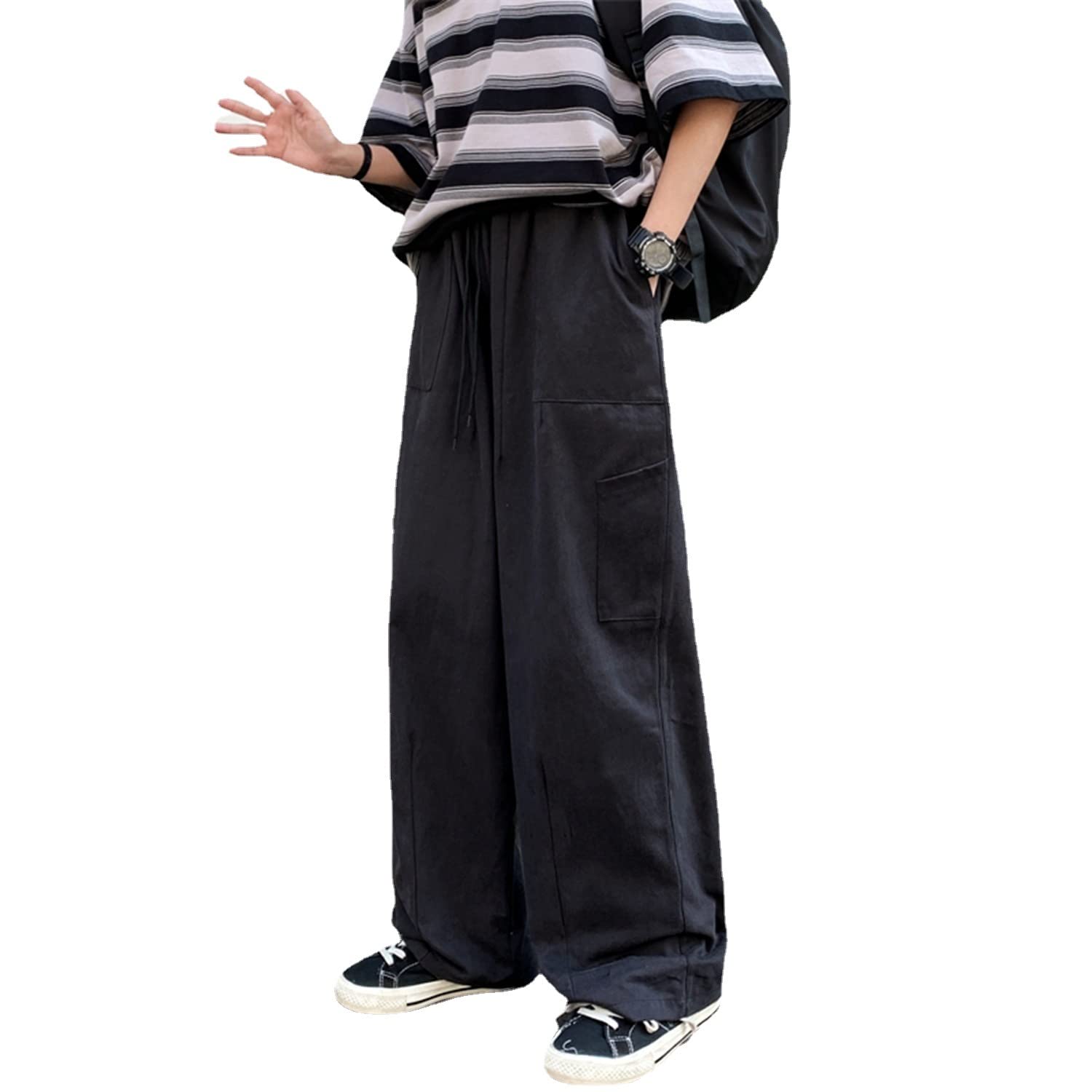 Buy Baggy Cargo Joggers for Men Y2k Gothic Streetwear Wide Leg Cargo