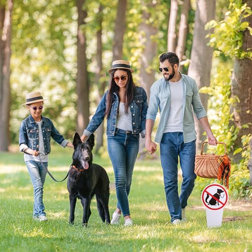 5 Stück Kein HundekloSchild Steckschild PVC für Rasen, Park, Spielplatz, Saubere Wege Hunde Kacken Verboten, Kein Hunde Pinkeln Hinweisschild