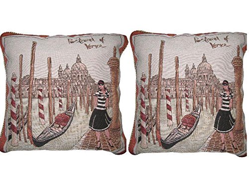 DaDa - Juego de 2 fundas de cojín de acento para ropa de cama, elegantes, únicas, multicolor, diseño de decoración del… | DeHippies.com
