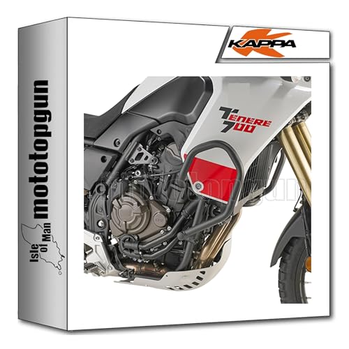 Sabot moteur Kappa KN2145 noir pour moto Yamaha Tenere 700 2019-2020