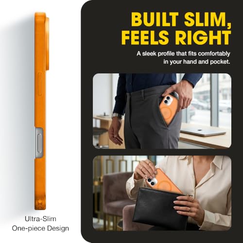 OtterBox iPhone 16 – Symmetry Series Slim MagSafe Case - Encore Orange by OtterBox - Used condition - Image 3