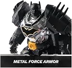 DC Comics, Metal Force Batman Action Figure, 12-Inch Extra Large Super Hero Collectible Kids Toys for Boys and Girls Ages 4 and Up | Articulated for Play & Display, Metallic Design Finishes, Super Hero Toys, Pretend Play Gifts for Kids & Collectors A