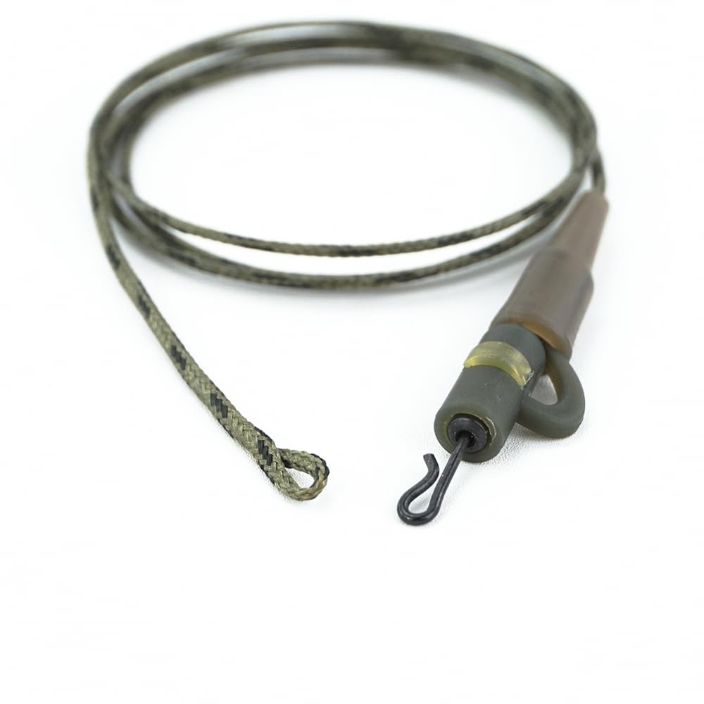 6 piezas de pesca de carpa línea central clip línea pelo aparejo atado conector giratorio accesorios