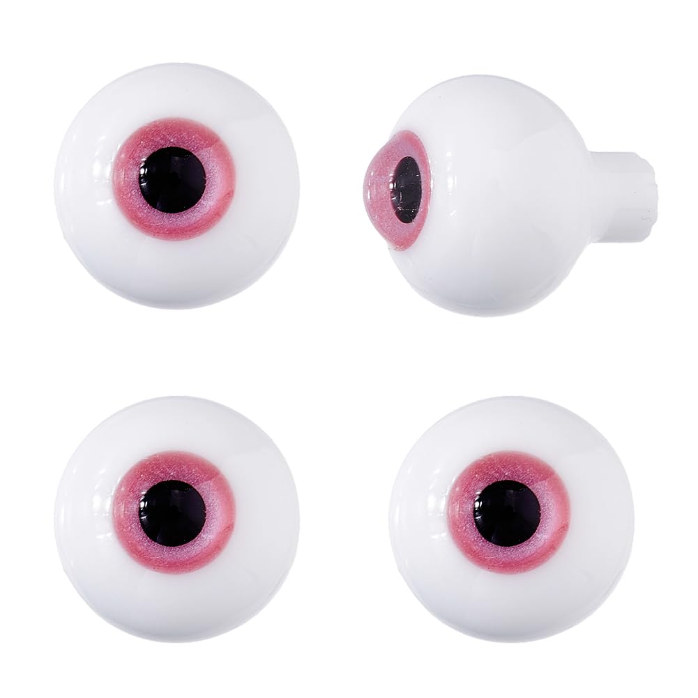 Yeux en plastique pour Halloween 16 mm accessoire farce et regard réaliste