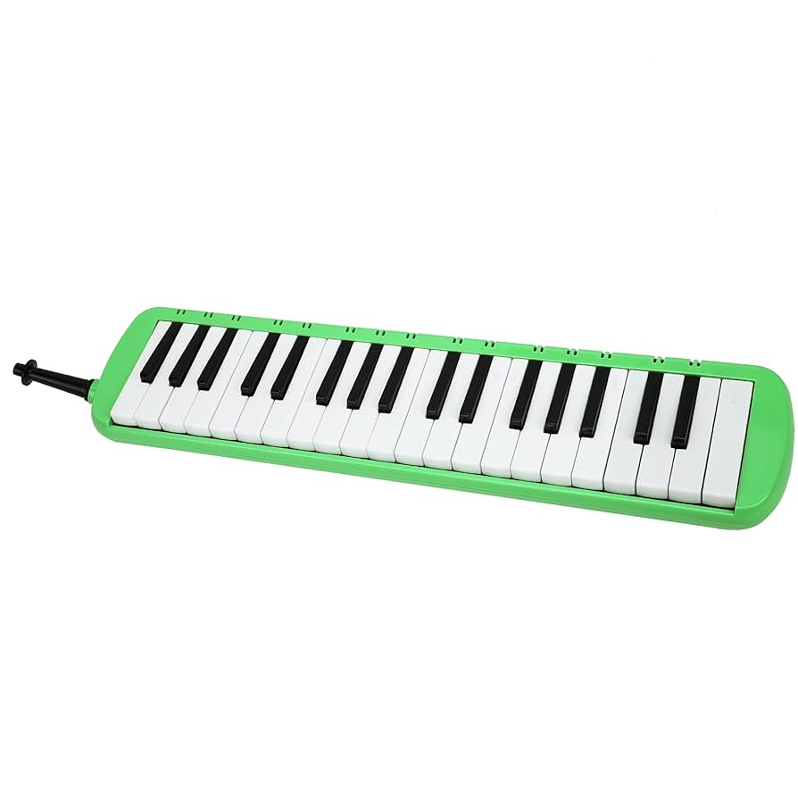 Melodica 37 Keys Keyboard Wind Musical Instrument With Blowpipe And Handle Easy To Learn And Play For Beginner Professional Training Black