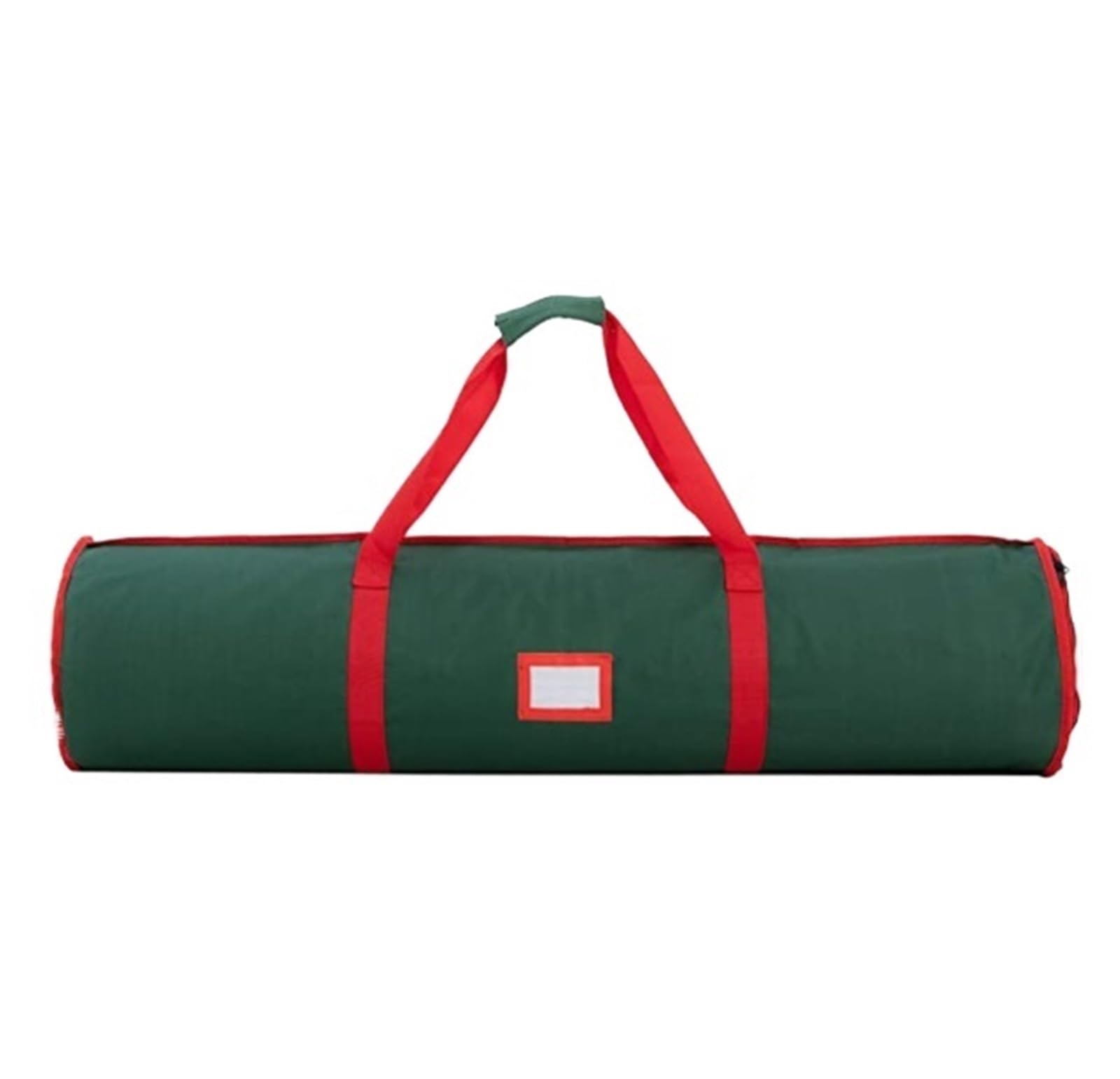 Sac Sapin NoëL Sac De Rangement D'ornements Noël avec Poignées, Style Cylindre Vert À Double Fermeture Éclair Rangement