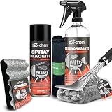 Bio-Chem Set de 5 Productos desengrasantes para barbacoas y Cocina