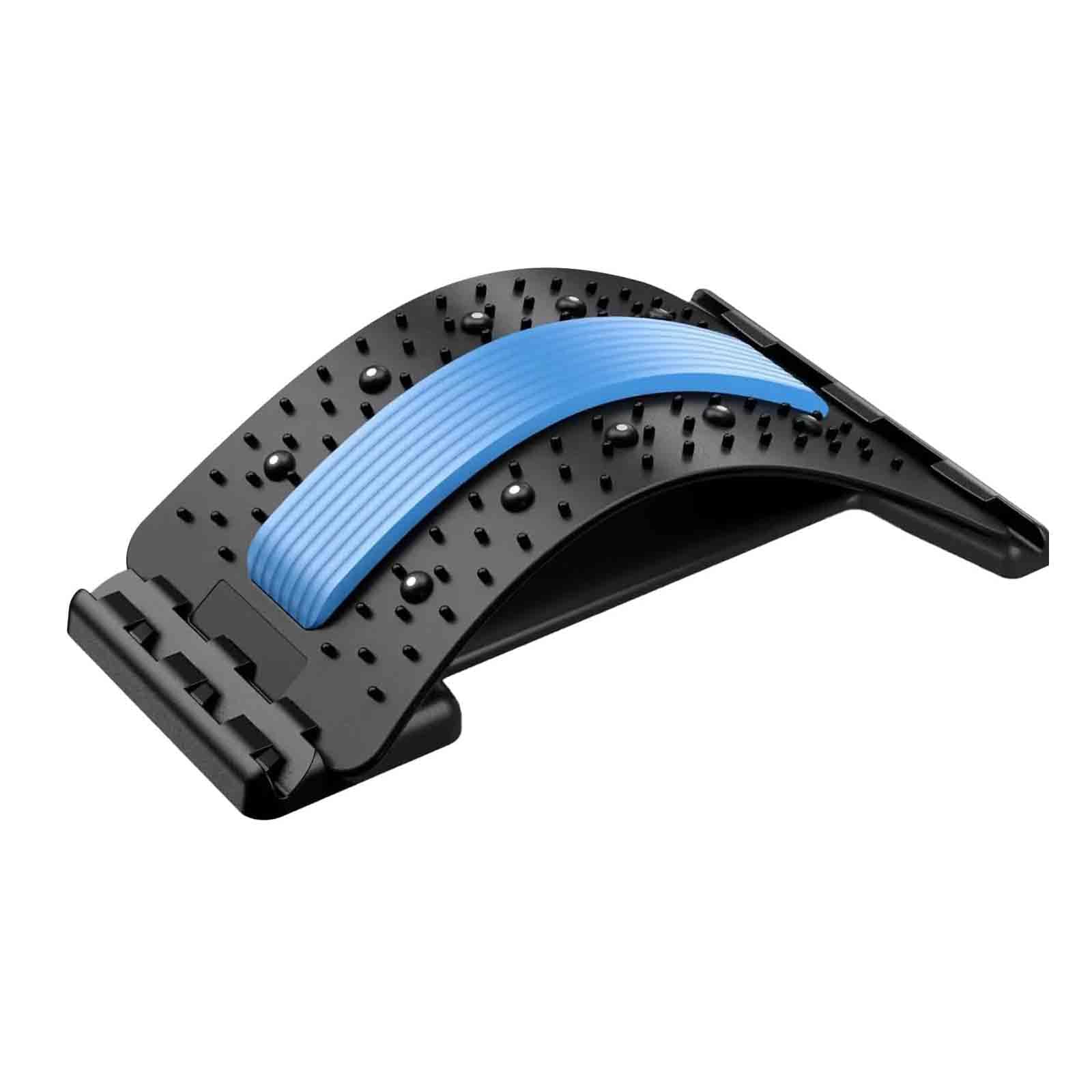 Saludea Spinecomfort Back Stretcher, 4-Level Lumbar Support with 102 Acupressure Points Spine Decompression and Posture Corrector Home, Car, Office Use (Blue)